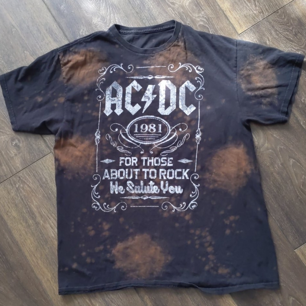 Custom destroyed bleached vintage oversize…